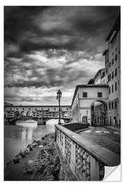 Selvklebende plakat FLORENCE Ponte Vecchio