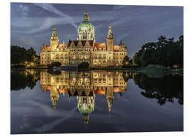 Hartschaumbild Neues Rathaus - Hannover, Deutschland