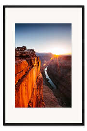 Gerahmter Kunstdruck Schöner Sonnenaufgang im Grand Canyon I