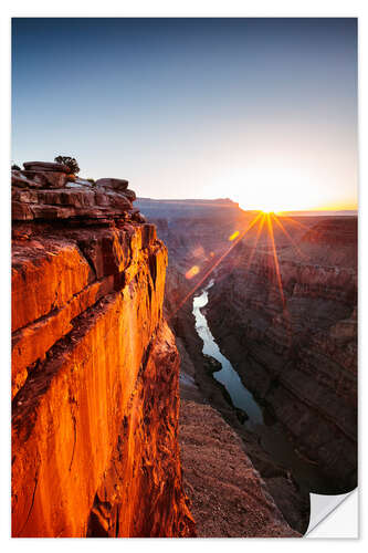 Selvklæbende plakat Beautiful sunrise in Grand Canyon I