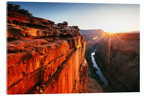 Acrylic print Beautiful sunrise on Grand Canyon II