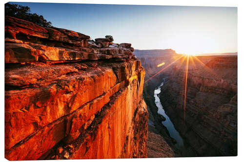 Canvas print Beautiful sunrise on Grand Canyon II