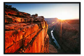 Gerahmter Kunstdruck Schöner Sonnenaufgang im Grand Canyon II