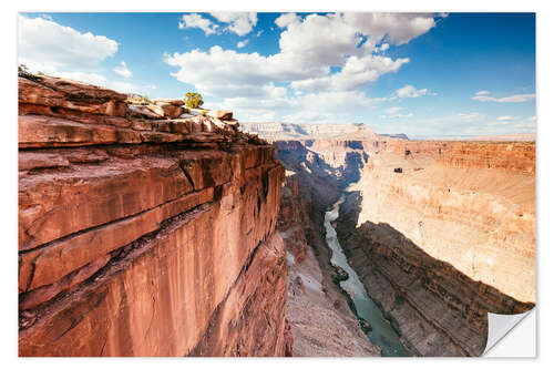 Selvklebende plakat Sunset over the Colorado river, Grand Canyon, USA