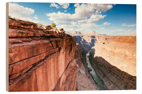 Stampa su legno Tramonto sul fiume Colorado, Grand Canyon, USA