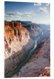 Cuadro de metacrilato Landscape: sunset over Colorado river, Grand Canyon, USA - Matteo Colombo