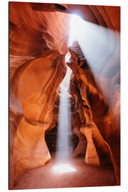 Tableau en aluminium Light beams at Upper Antelope Canyon, Arizona, USA