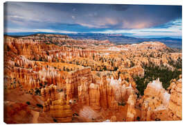 Canvas print Dramatic sunset over Bryce canyon, Utah, USA