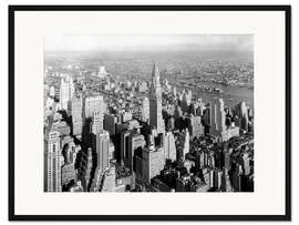 Gerahmter Kunstdruck New York 1932, Blick auf das Chrysler Building