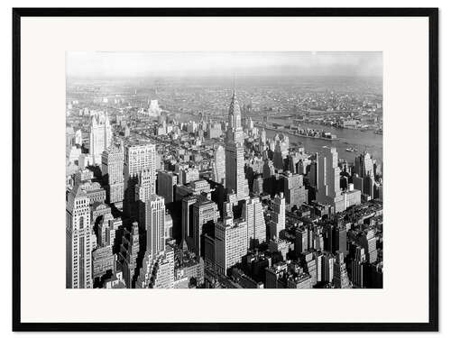 Framed art print New York City 1932, Midtown Skyline