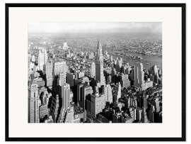 Framed art print New York City 1932, Midtown Skyline