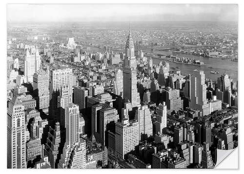 Sticker mural New York 1932, vue sur le Chrysler Building