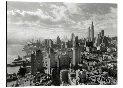 Aluminium print New York, Manhattan Skyline 1930