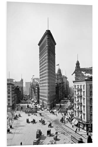 Foam board print New York City 1920, Flatiron Building