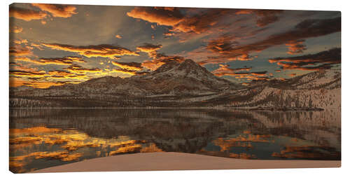 Canvas print alpine lake