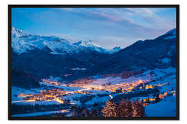 Gerahmter Kunstdruck Savognin