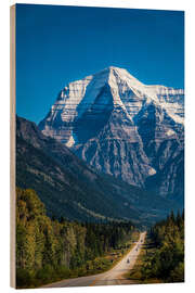 Cuadro de madera Mount Robson