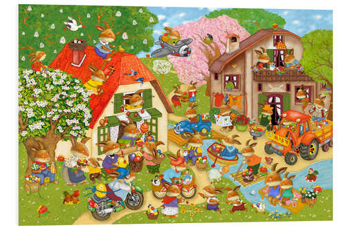 Stampa su PVC In Easter bunny village