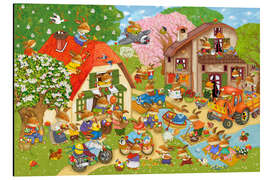 Magnettafel Im Osterhasendorf