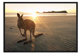 Gerahmter Kunstdruck Guten Morgen Australien
