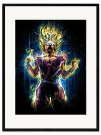 Framed art print Angry to the second level Gohan