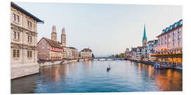 Foam board print Cityscape Zurich