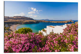 Aluminium print Lindos at Rhodes Island