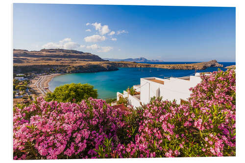 Foam board print Lindos at Rhodes Island