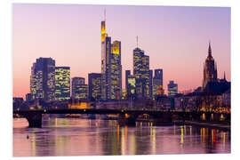 Foam board print Skyline Frankfurt