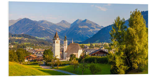 Foam board print Kitzbuehel in Tyrol