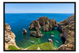 Gerahmter Kunstdruck Ponta da Piedade bei Lagos