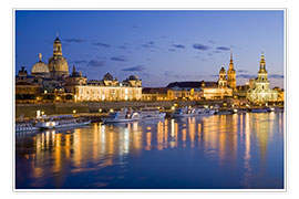 Poster  Dresden at night - Dieterich Fotografie