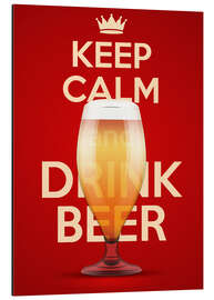 Magnettafel Bleib ruhig und trink Bier