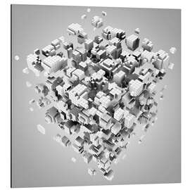 Aluminium print Blocks 3D