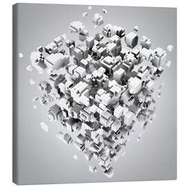 Canvas-taulu Blocks 3D