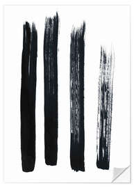 Wall sticker Abstract brush strokes