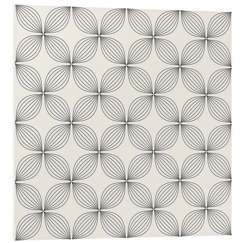 Foam board print Monochrome line pattern