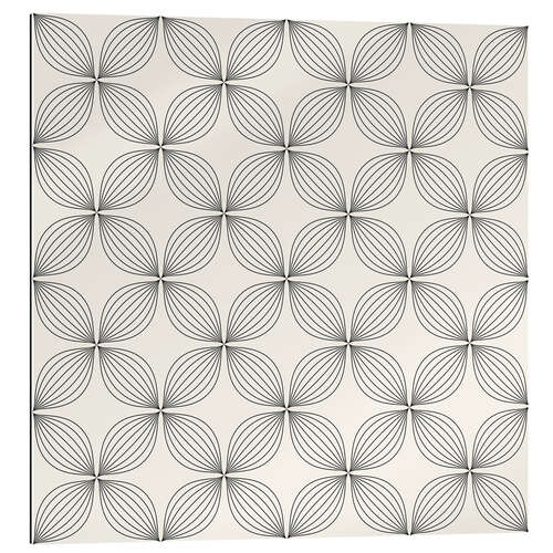 Gallery print Monochrome line pattern