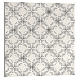 Gallery print Monochrome line pattern