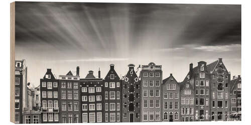 Obraz na drewnie Amsterdam classic buildings