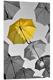 Obraz na PCV Yellow Umbrella