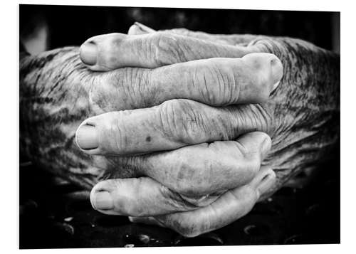 Bilde på skumplate Hands of an old man