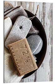 Magnettafel Seife in einer Schale