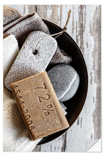 Sisustustarra Soap in a bathroom bowl