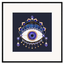 Ingelijste kunstdruk Blue Eye