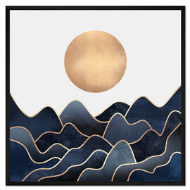 Gerahmter Kunstdruck Waves