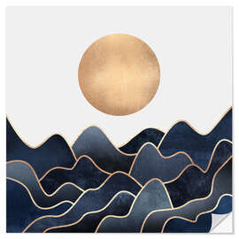 Sticker mural Vagues