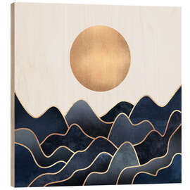 Holzbild Waves