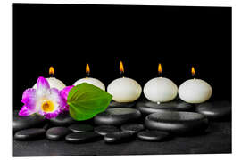 Stampa su PVC spa still life with candles