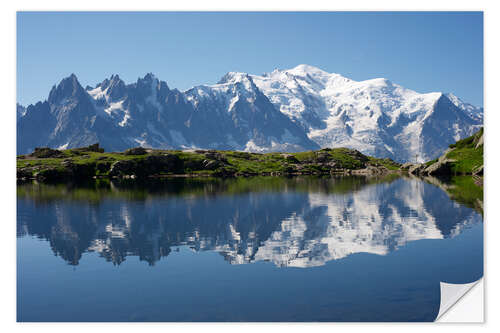 Naklejka na ścianę Jezioro w masywie Mont Blanc